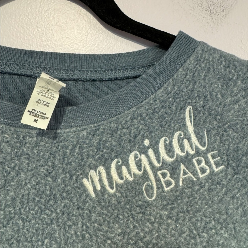 Embroidered Magical Babe inside out style Stewart Avenue‎ sweatshirt - Picture 2 of 4